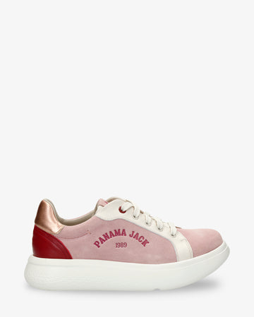 Yarely sneakers de piel con forro interior de piel. rosa